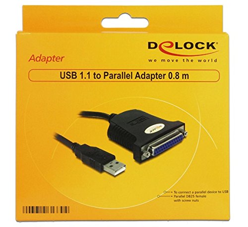 DeLOCK USB 1.1 Parallel Adapter Parallel Cable 0.8 M