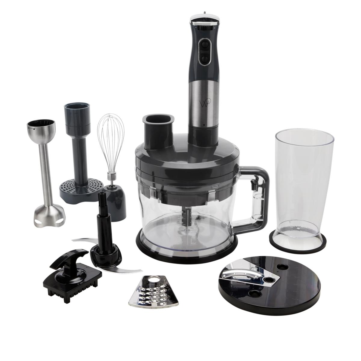 Wolfgang Puck 7-in-1 Immersion Blender with 12-Cup Food Processor Model 649-012