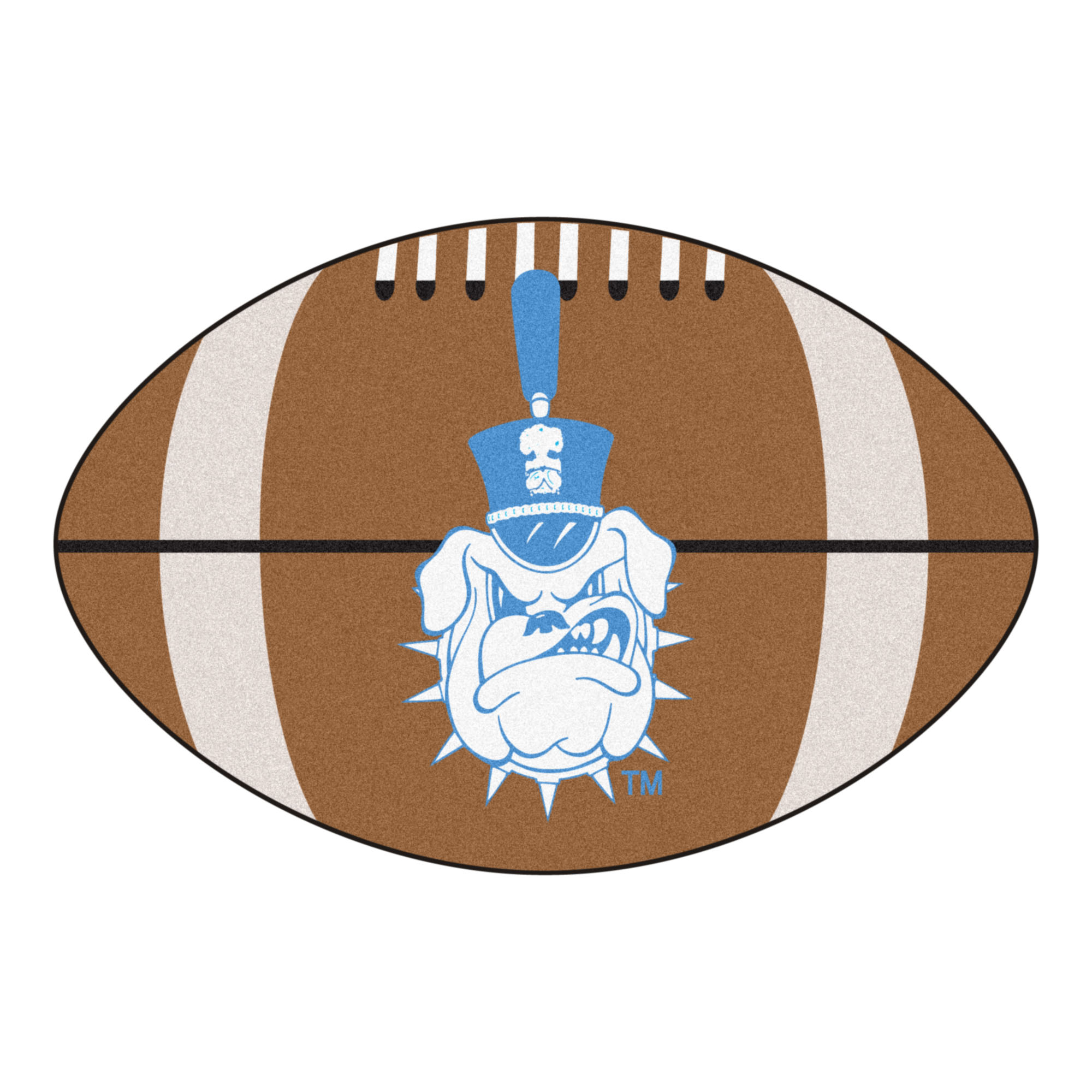 3619 Fanmats College NCAA the Citadel 20.5 Inch X 32.5 Inch Nylon Face Durable Non-skid Chromojet-printed Washable Football Mat