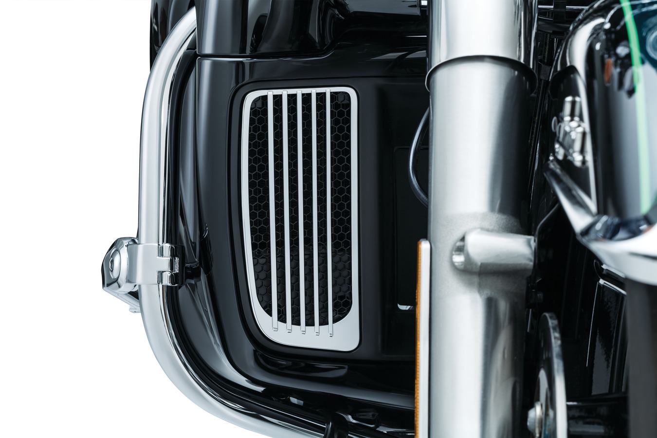 Kuryakyn Radiator Grilles Chrome/Black   7681
