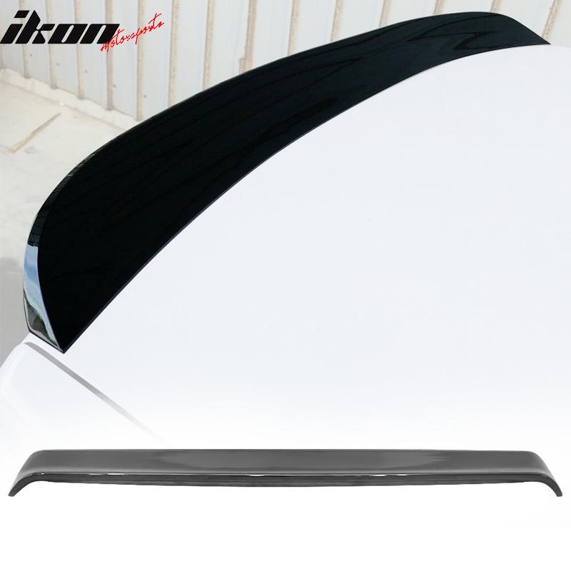 Ikon Motorsports Compatible with 08-23 Dodge Challenger Rear Trunk Spoiler Wing Lid Gloss Black ABS 2008 2009 2010 2011 2012 2013 2014 2015 2016 2017 