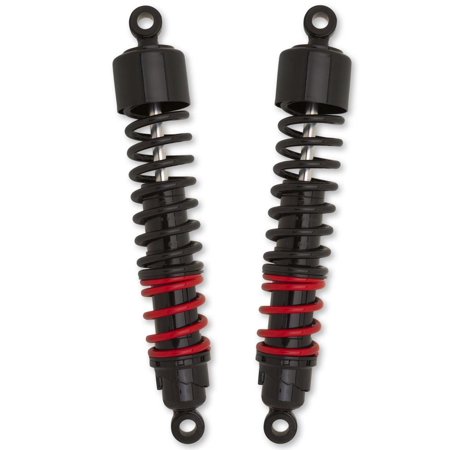 Burly Brand B28-1253 Stiletto Shocks - 13.5in. - Black/Red