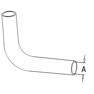 E3NN8333AA New Fits Ford Fits New Holland Upper Radiator Hose 8530 8630 8730 8830 TW15 +