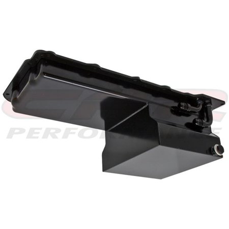 CFR HZ-9734-C Steel Chevy Gm Ls Engines Oil Pan 7 Qt 90 Degree Fitting-Chrome