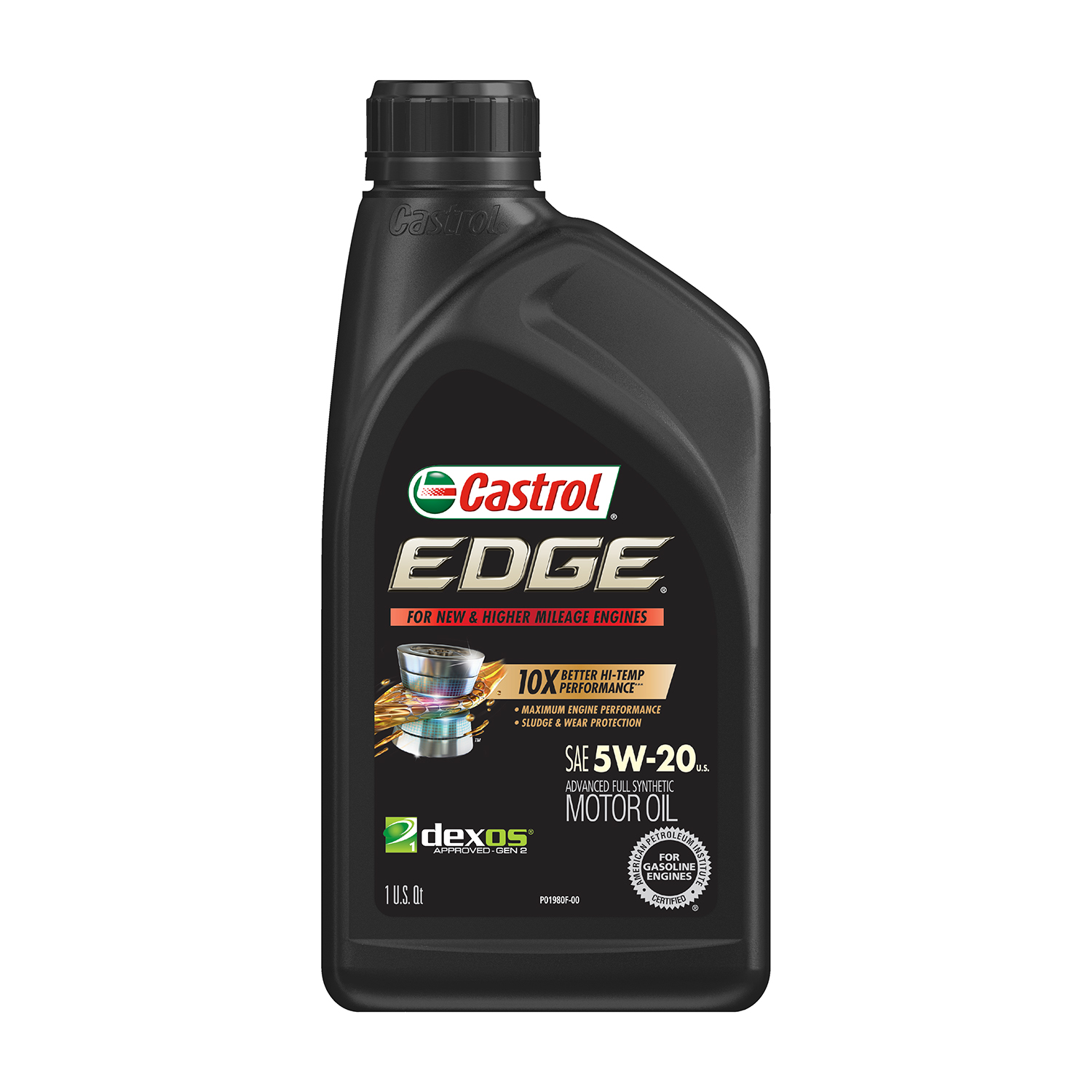 Castrol Edge All Mileage 5W-20 Advanced Full Synthetic Motor Oil, 1 Quart