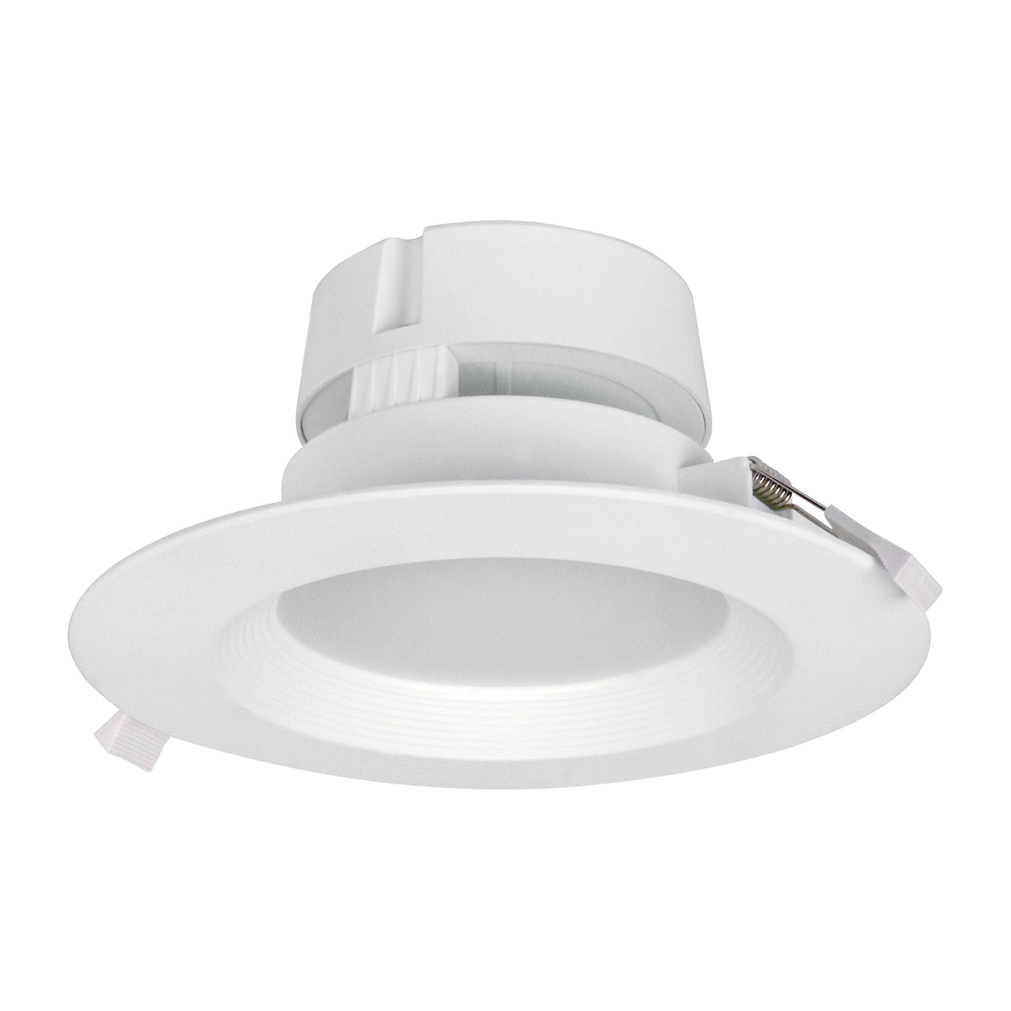 Can and Housing Free 6  White LED Snap Trim Downlight