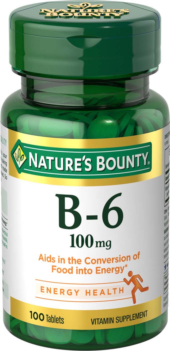 Natures Bounty - B-6 - 100 Tablets