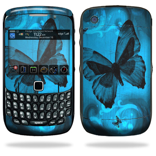 Skin Decal Wrap Compatible with Blackberry Curve 8500 8520 8530 Dark Butterfly