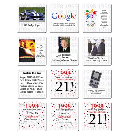 Partypro TQP-7525 1998 - 21St Birthday Coaster