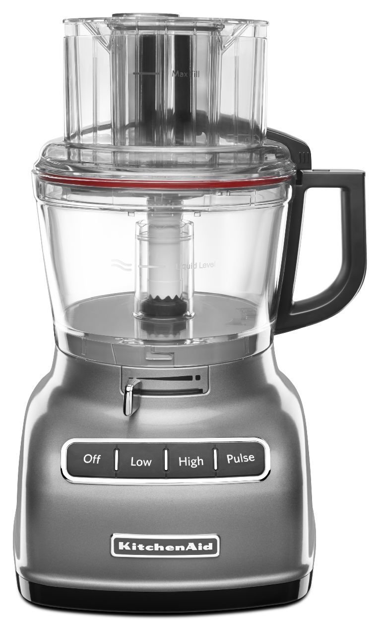 KitchenAid 9 Cup 3-Speed Food Processor  Silver