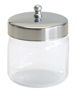 Grafco 3460 Unlabeled Dressing Jars with Covers, 3