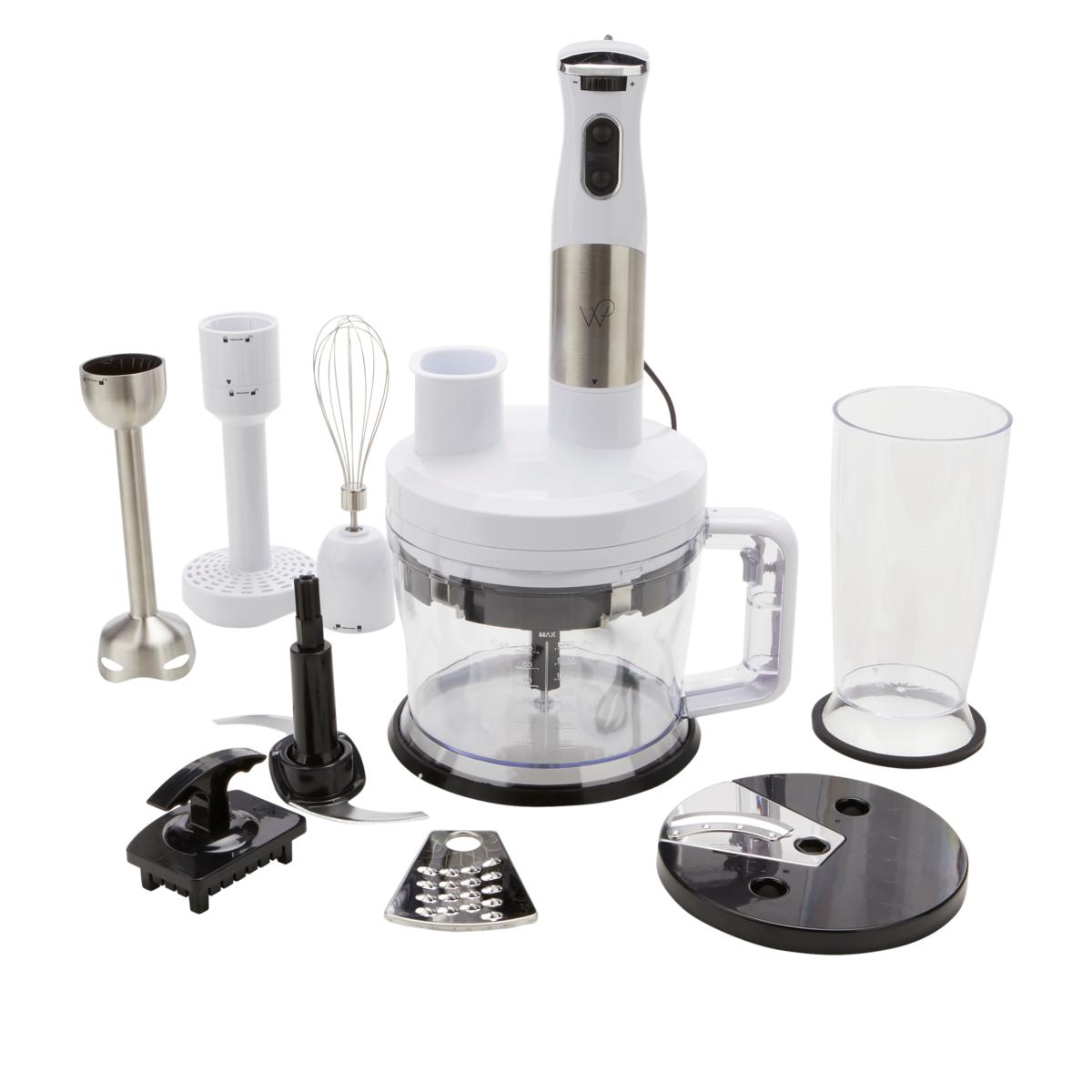 Wolfgang Puck 7-in-1 Immersion Blender with 12-Cup Food Processor-Refurbished