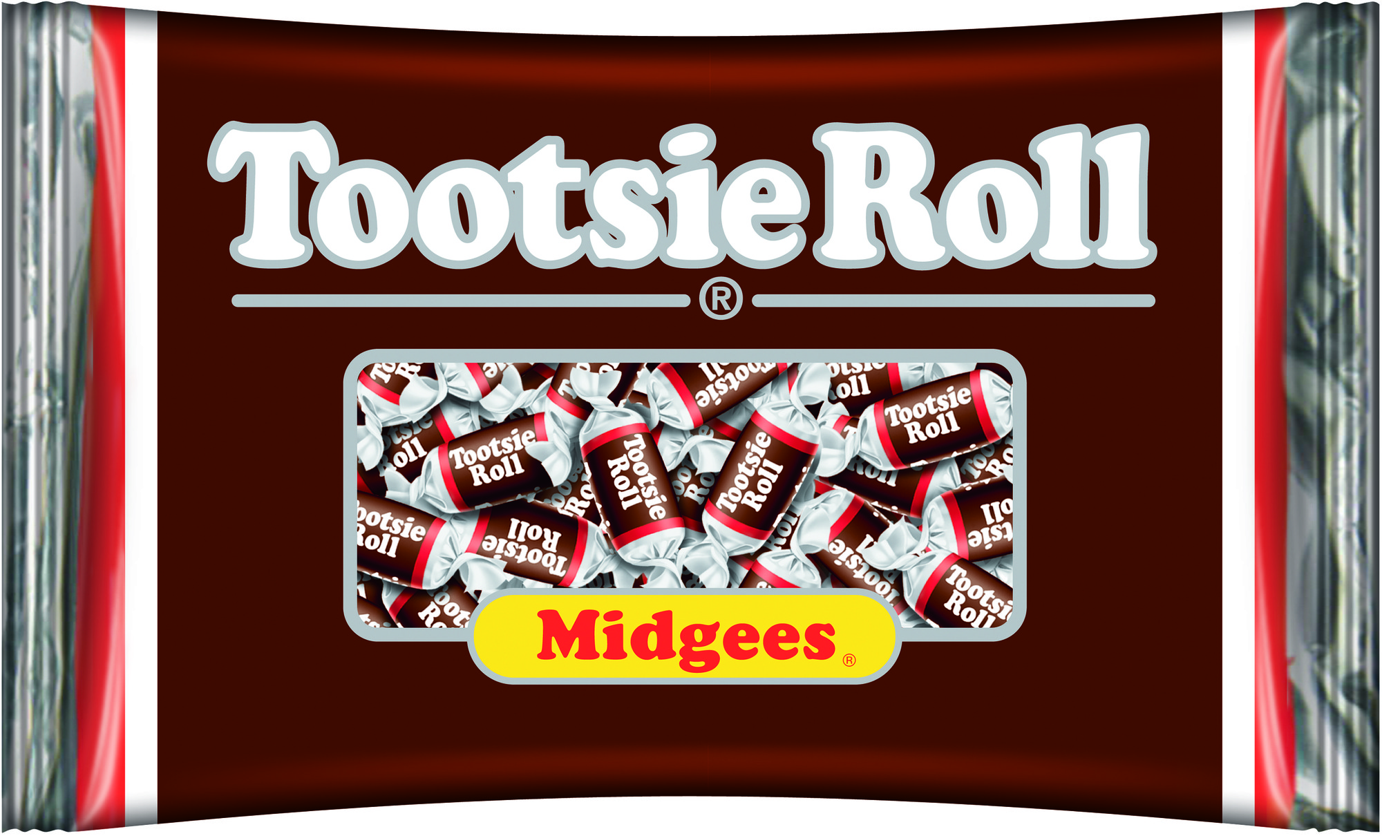 Tootsie Roll  Midgees Candies  12 Oz. Peanut Free  Gluten Free. Contains Milk and Soy
