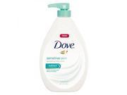 Dove Sensitive Skin Body Wash, Pump, Unscented 34 Fl Oz