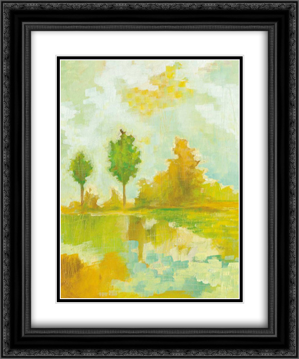 Golden Hour II 2x Matted 20x24 Black Ornate Framed Art Print by Averinos  Melissa