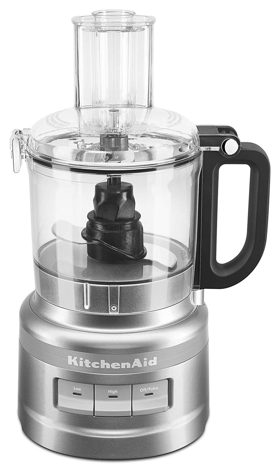 KitchenAid RRKFP0718CU 7-Cup Food Processor Chop  Puree  Shred and Slice - Contour Silver (Certified Used)