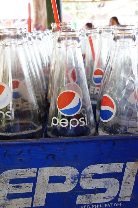 Drink Soda Bottles Glass Pepsi Soft Drinks Cola-20 Inch by 30 Inch Laminated Poster with Bright Colors and Vivid Imagery-Fits Perfectly in Many Attrac