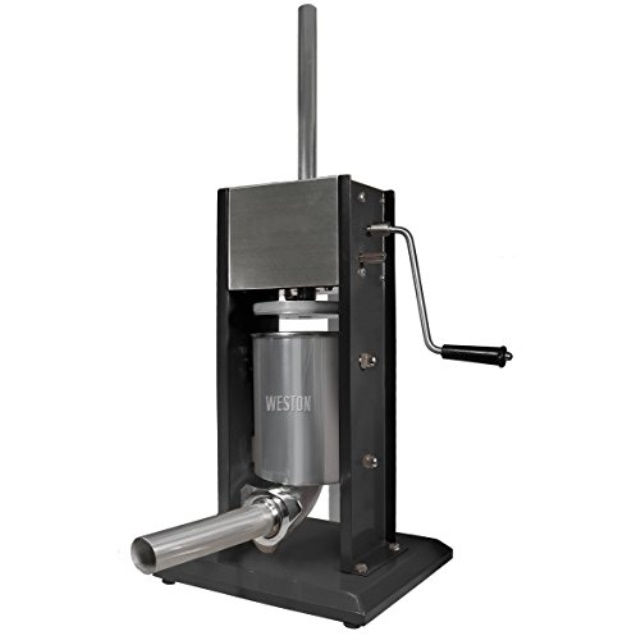Weston Manual Vertical Sausage Stuffer, 7-Pound Capacity (86-0701-W), Dual Speed, Easy Clean up
