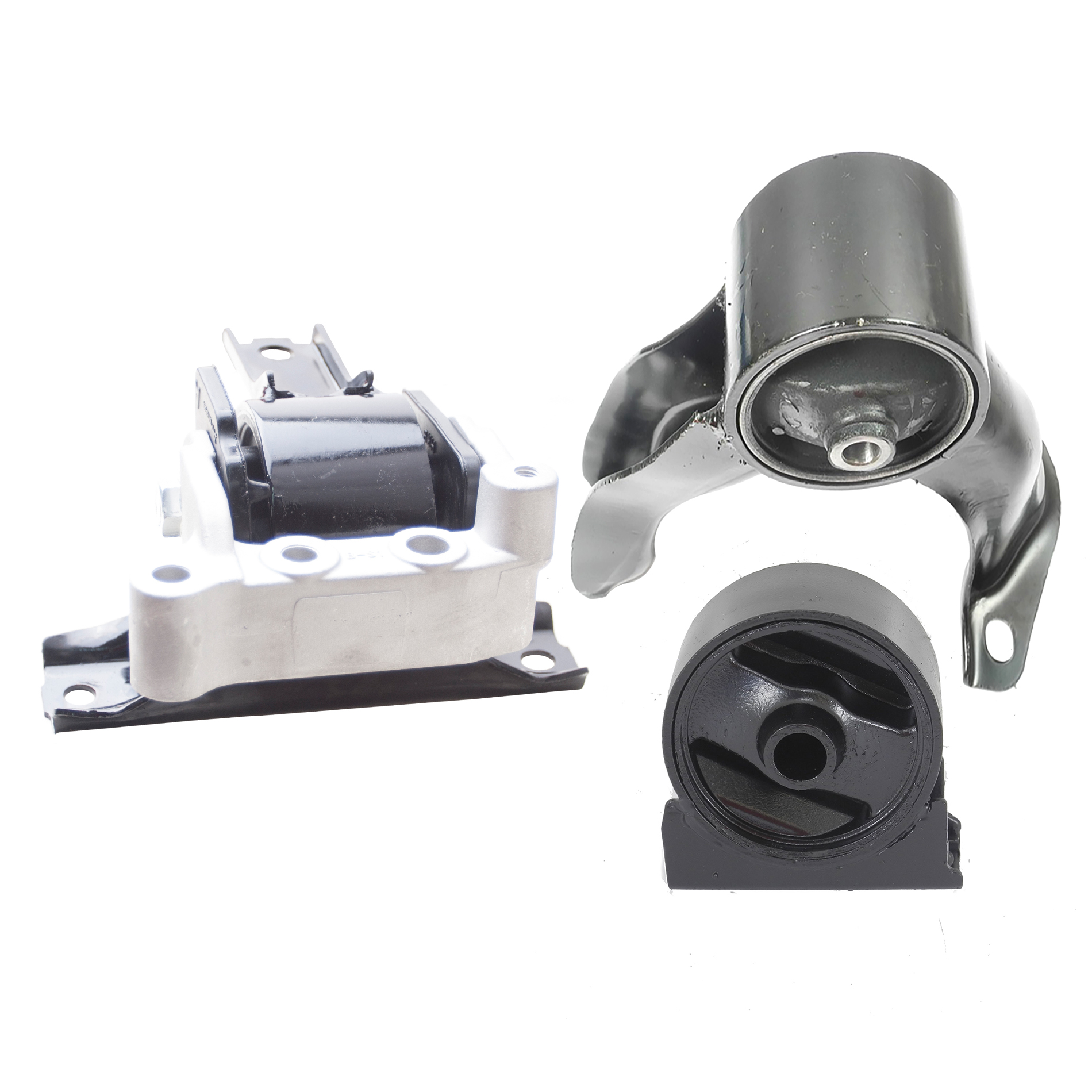 4AMCA for 09-17 Mitsubishi Lancer 2.4L L4 A5416 A4644 A5423 Engine Motor Mount Set of 3PCS New 2009 2010 2011 2012 2013 2014 2015 2016 2017