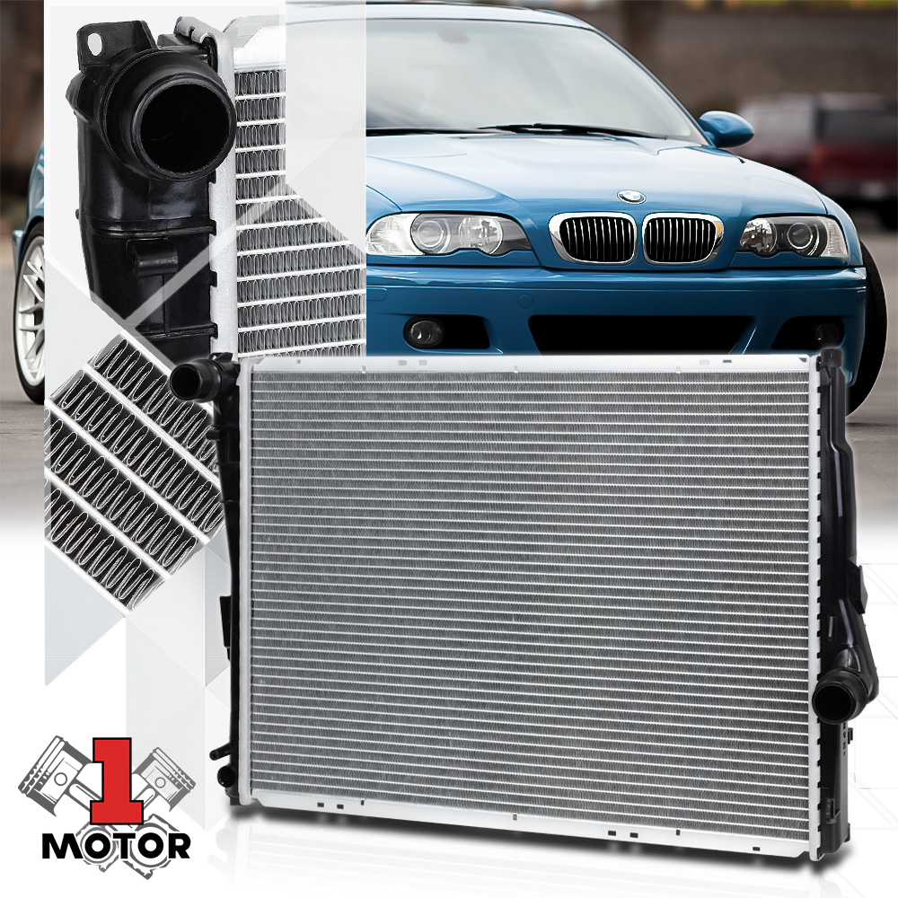 Aluminum Core Radiator OE Replacement for 99-09 BMW 3-Series/Z4 at/MT Dpi-2636 00 01 02 03 04 05 06 07 08