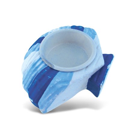 COTA Global Shell Candle Tealight Candle Holder - Table Top Centerpiece Coastal Decor for Home  Beach House  Nautical Wooden Decorative Lantern - Hand