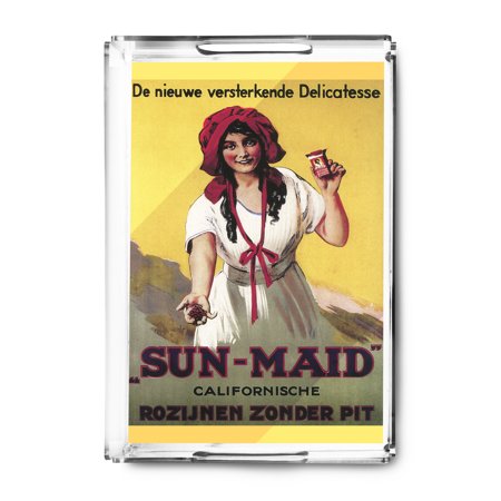 Dutch - Sun-Maid California Raisin - Vintage Advertisement (Acrylic Serving Tray)