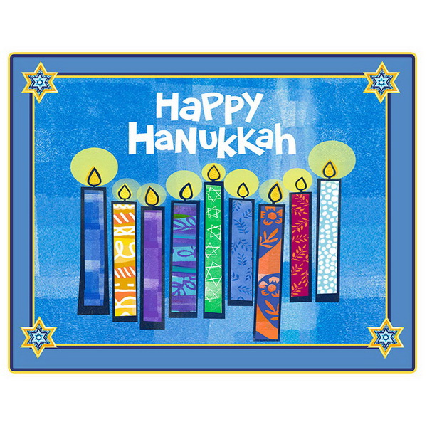 Partypro TQP-6974 Happy Hanukkah Paper Placemat