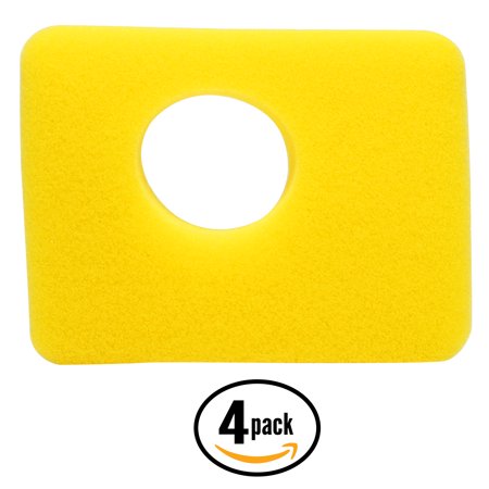 4-Pack Replacement for Briggs & Stratton 09P602-0049-H1 Engine Air Cleaner Foam Filter - Compatible with Briggs & Stratton 799579 Filter