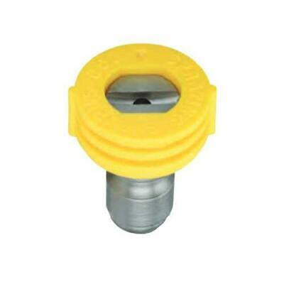 Spraying Systems 1/4 in. Quick Connect QCMEG WashJet Spray Tip - 1507, Yellow,3PK