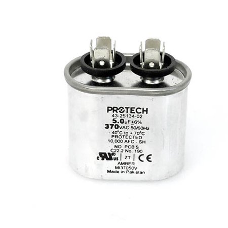 8552-5513 - OEM Rheem Upgraded Replacement Oval Run Capacitor 5 Uf 370 Volt