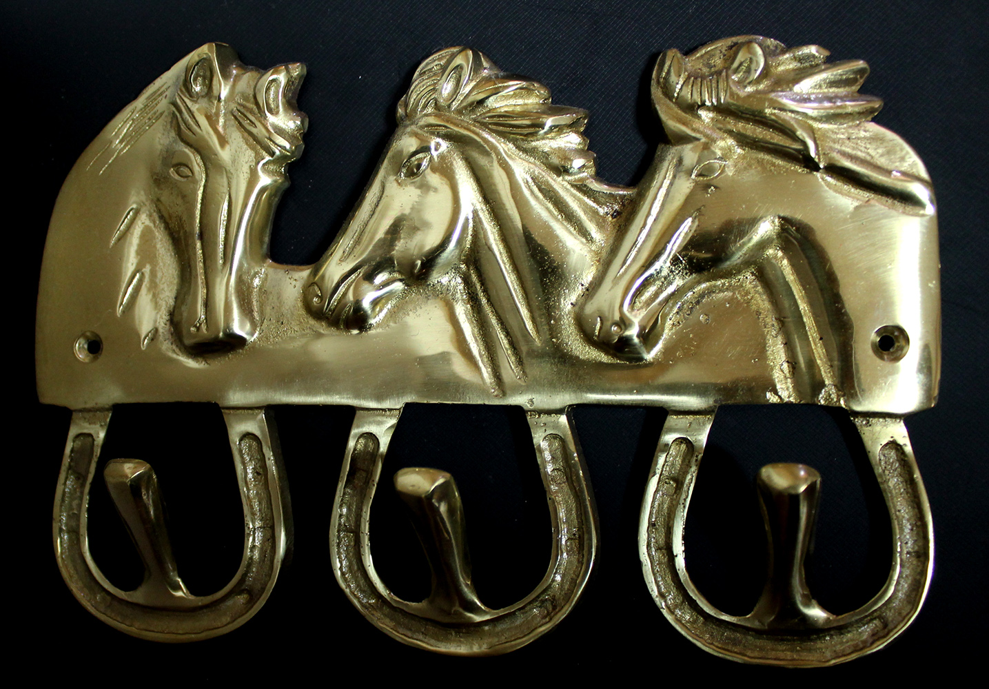 Antique Vintage Brass Home Bathroom Hat Coat Towel Wall Hanger Hooks 6755