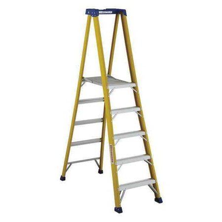 WESTWARD WW-3443-05 5 Ft. Fiberglass 375 Lb. Platform Stepladder, Type IAA