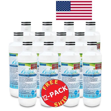 ZUMA Brand   Water and Ice Filter   Model # ZWFL8-RF300   Compatible with Kenmore® 46-9980 - 12 Pack - Made in U.S.a