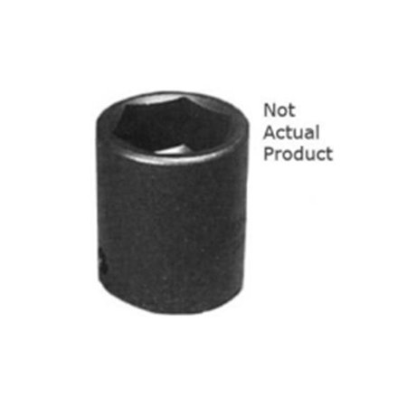 K Tool International KTI-33138 0.5 in. Drive Shallow 6 Point Impact Socket  1.18 in.