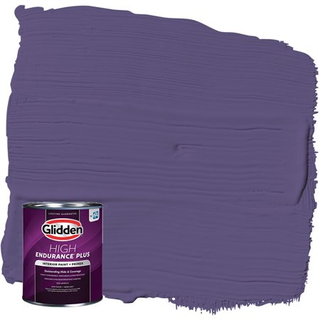 Glidden High Endurance Plus Interior Paint and Primer, Fresh Grape Juice / Purple, 1 Quart, Eggshell
