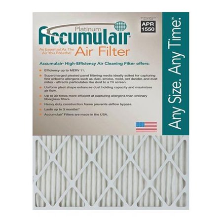 Accumulair FA21.5X24X0.5A Platinum 0.5 in. Filter- Pack of 4