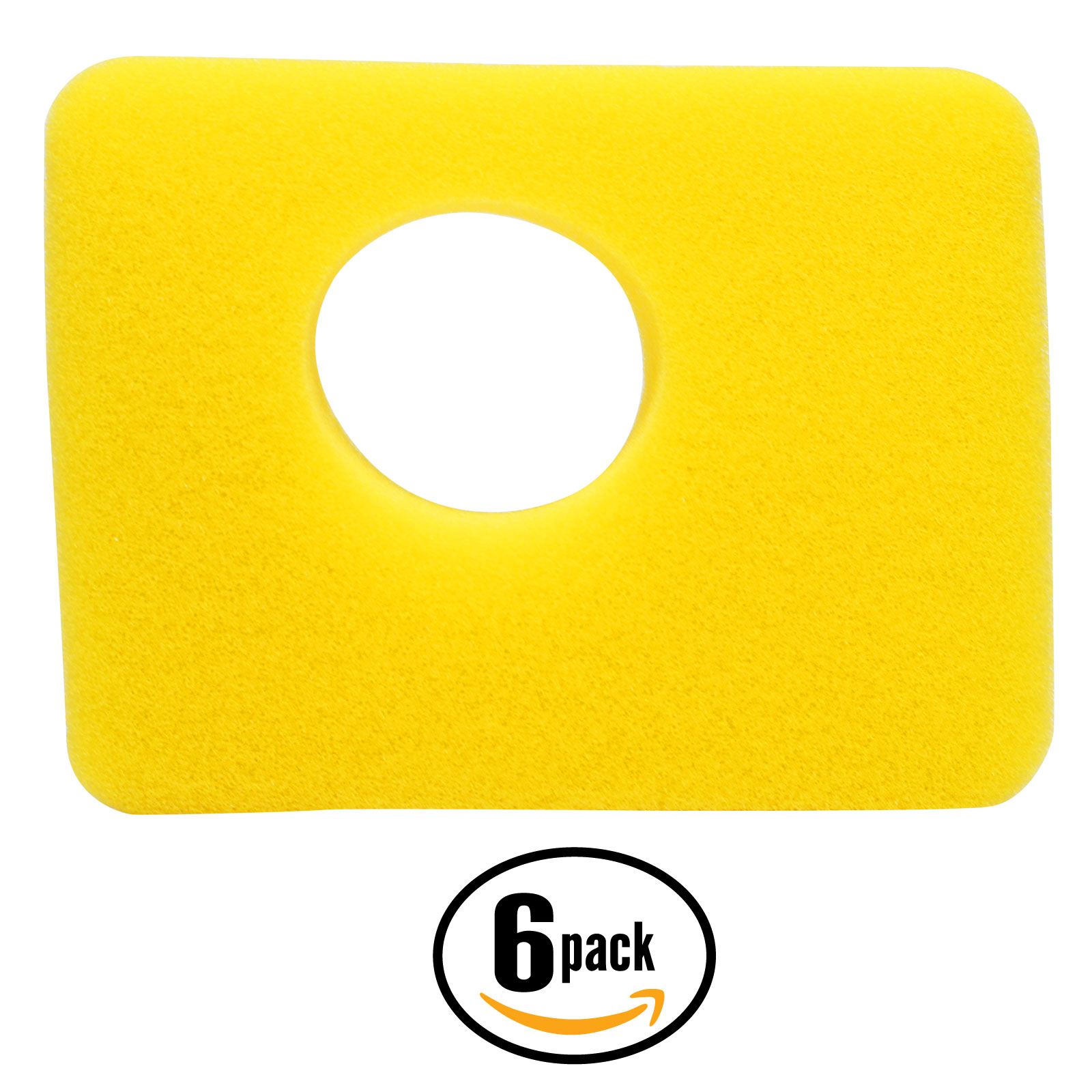 6-Pack Replacement for Briggs & Stratton 09P602-0049-H1 Engine Air Cleaner Foam Filter - Compatible with Briggs & Stratton 799579 Filter