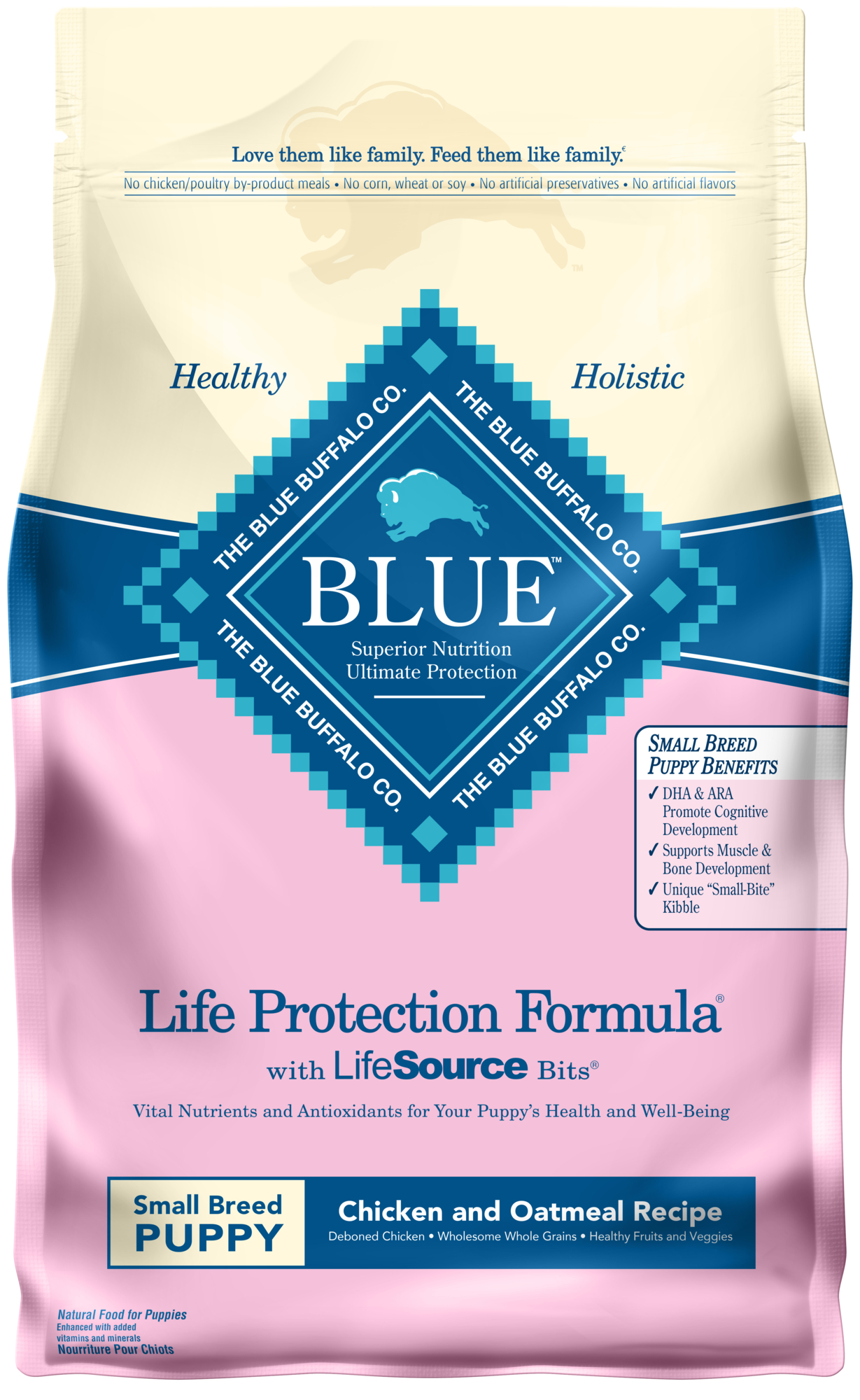 Blue Buffalo Blue Life Protection Formula Small Breed Puppy Chicken & Oatmeal Recipe Dry Dog Food