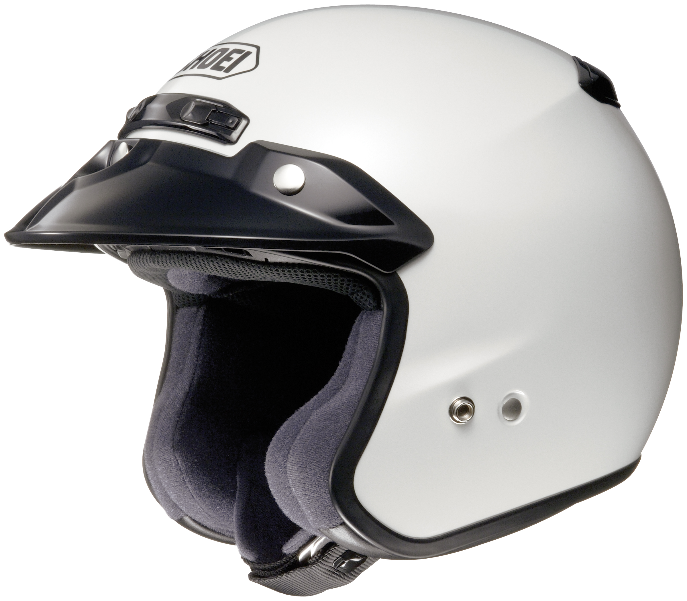 Shoei RJ Platinum-R Solid Helmet Crystal White (White, Medium)