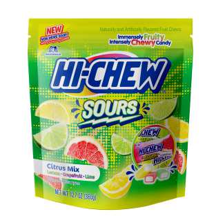 Morinaga Hi-Chew Sours Citrus Mix Fruity Chewy Candy, 12.7 Oz.