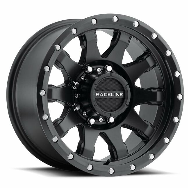Raceline 935B-DEFENDER 16  Cast Aluminum Wheel  DEFENDER BLACK 16X8 6X139.7 0mm Fits Select: 2013 TOYOTA TACOMA DOUBLE CAB  1999-2000 CHEVROLET SILVER