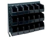 Quantum Storage Systems QBR-3619-230-18 Bench Racks & Louvered Panels with Bin Complete Unit Black