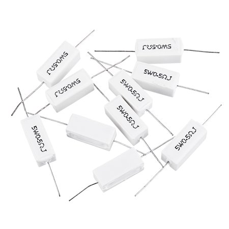 Genuine SP™ 50pcs BPR56 5W 0.5R 0.5 Ohm 5w Non-inductive Ceramic Cement Resistor Wirewound Resistance