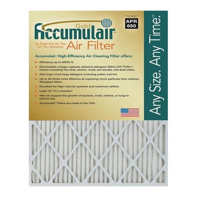 Accumulair FB13X20X0.5A Gold 0.5 in. Filter- Pack of 4
