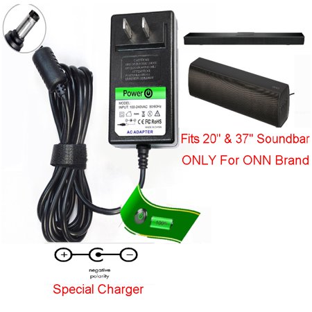 Power Cord AC Adapter for ONN Soundbar Speaker 20  37  for ONN Sound Bar