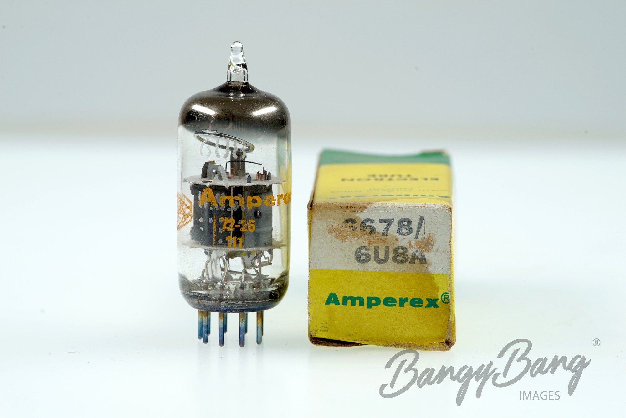 Vintage Amperex 6678/6U8A Noval Pentode Power Output Valve- BangyBang Tubes
