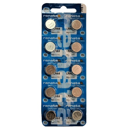 Renata LR44 Alkaline Coin Battery (10 Pack) 1.5v 110mAh