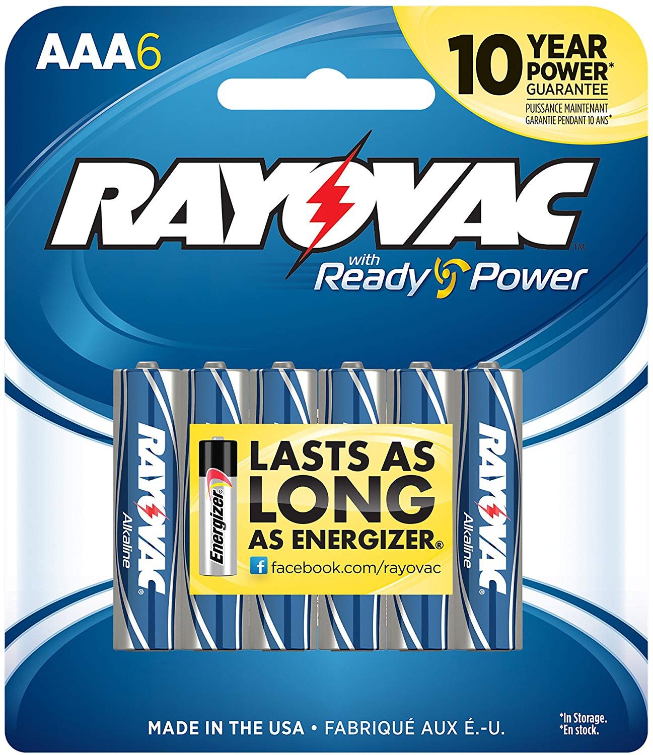 Rayovac AAA Alkaline Batteries  824-6F  6-Pack