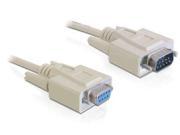 DeLOCK RS-232 3m Serial Cable Beige SUB-D 9