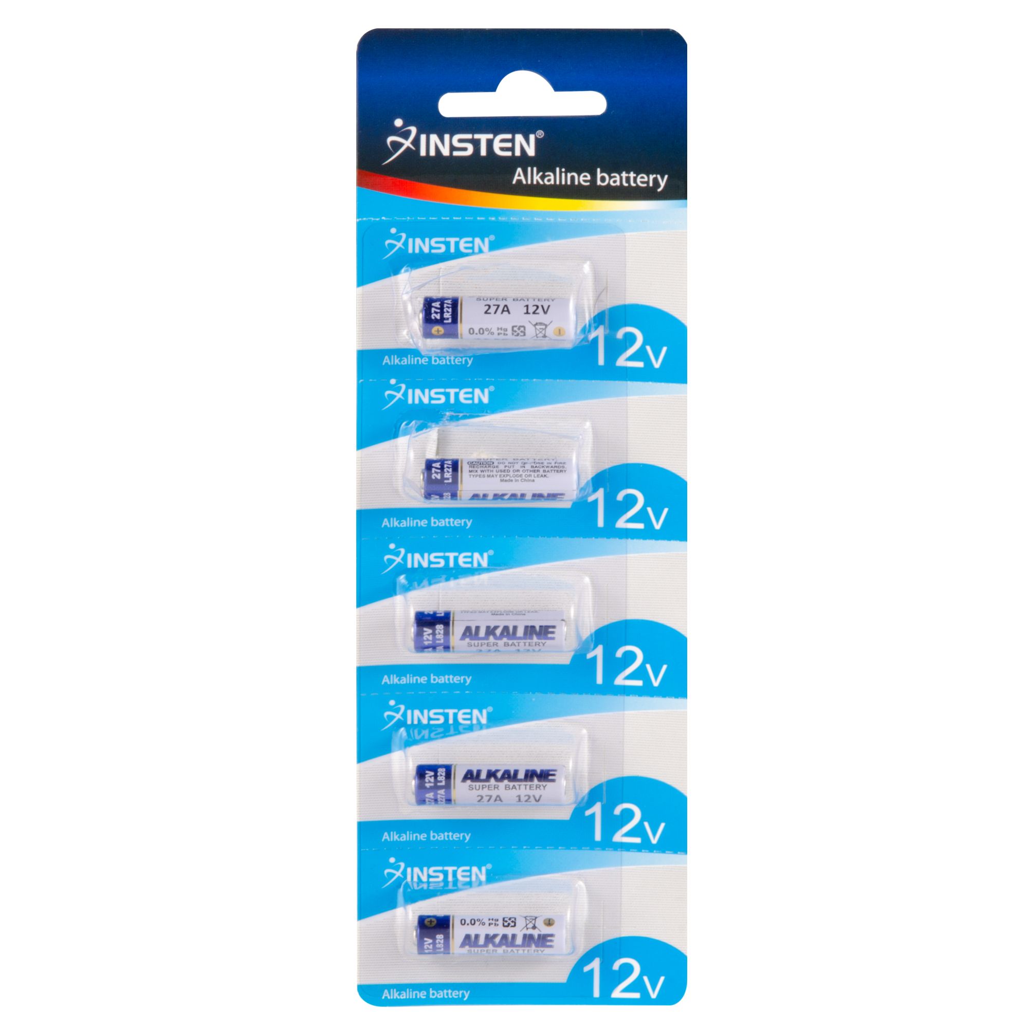 (2 Pack of 5pcs) Insten A27 27A 12V Alkaline Battery